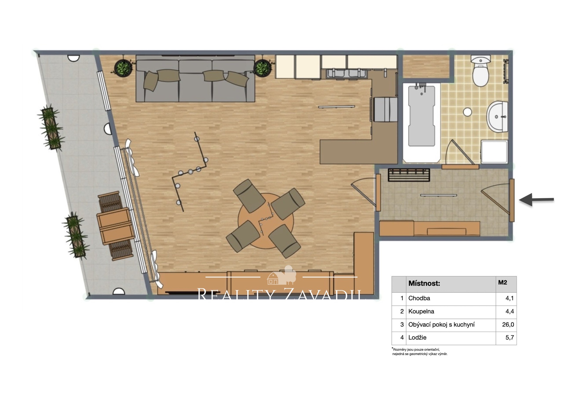 Prodej bytu 1+kk 36 m&sup2;, Praha - Hostivař, Ul. Bratislavská