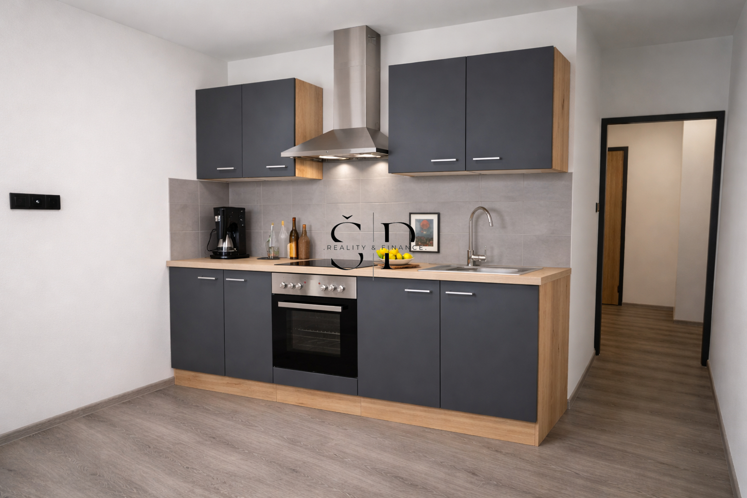 vizualizace kuchyně před dokončením