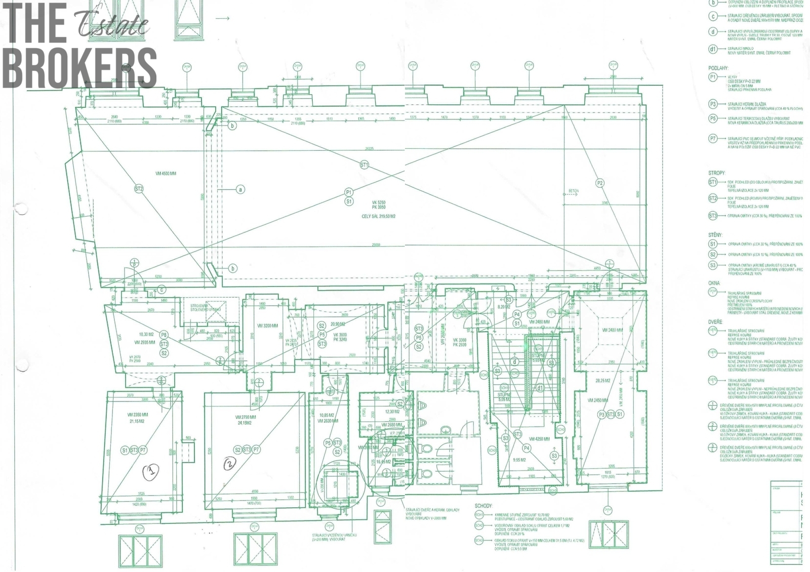 dispoziční plánek prostor
