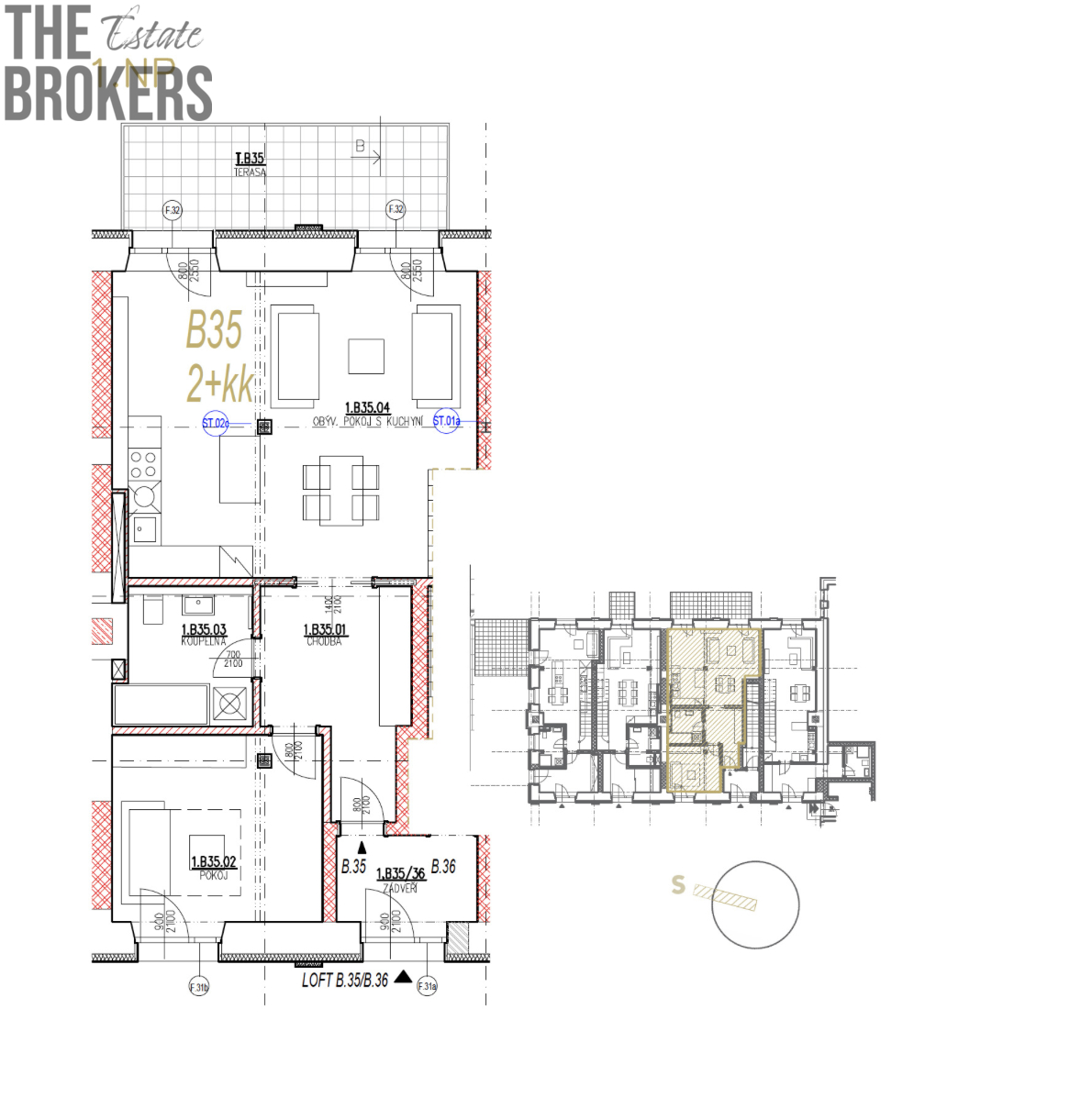 Prodej bytu 2+kk, 71,4 m2, Ja