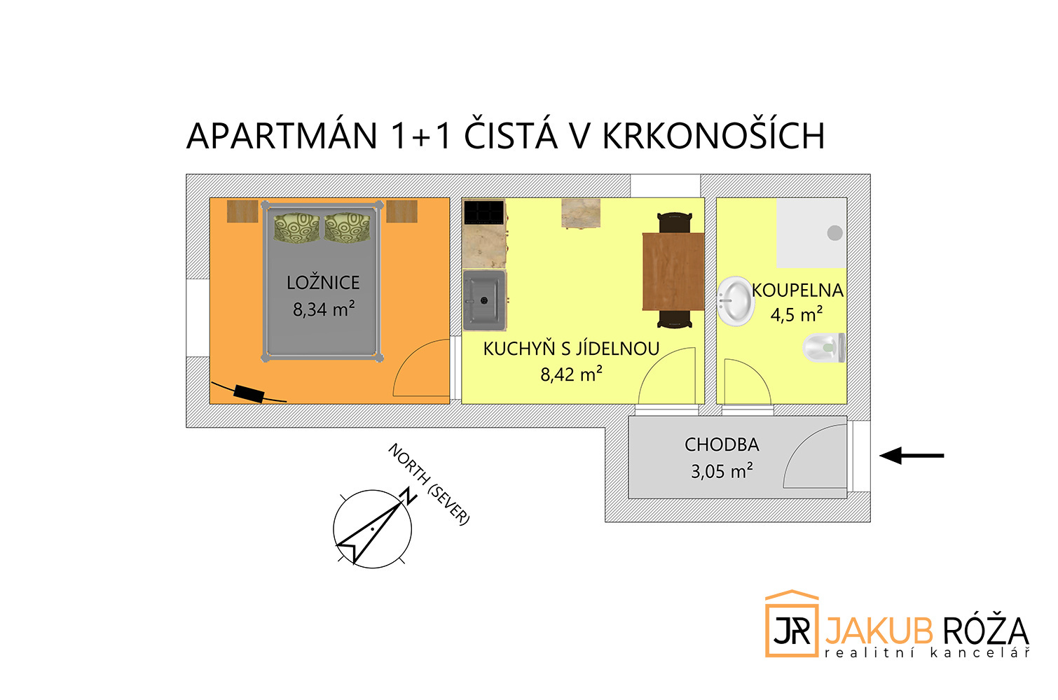 Dispozice apartmánu