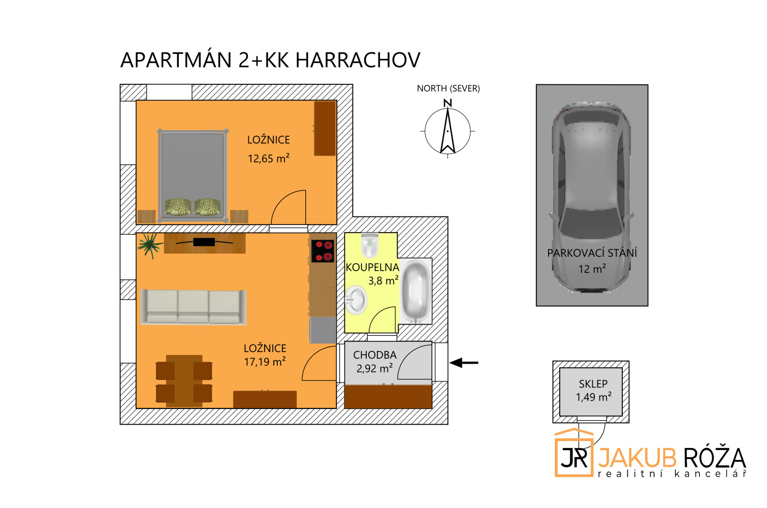 Prodej bytu 2+kk Harrachov 5 150 000 Kč, foto 11