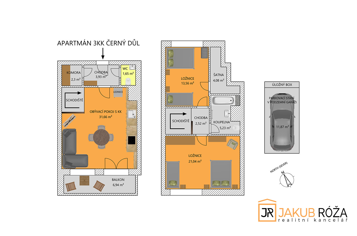 Dispozice apartmánu