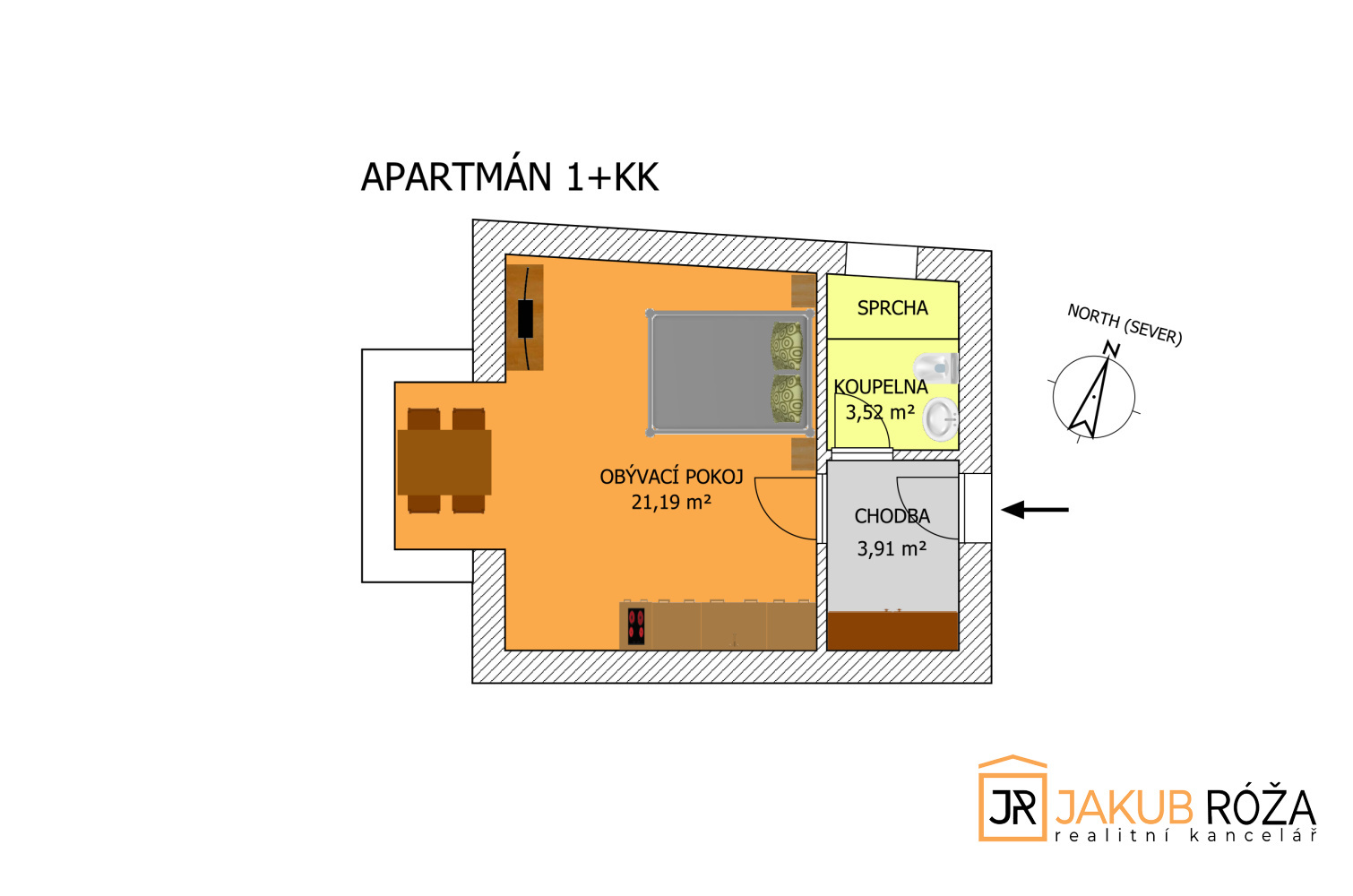 Půdorys apartmánu
