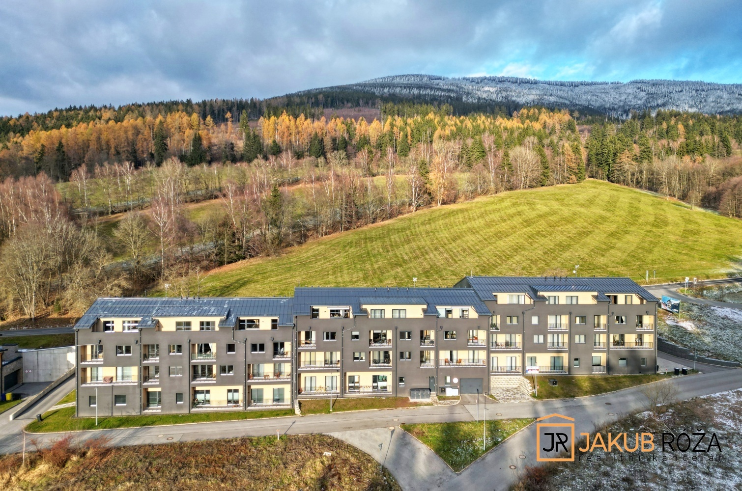 Letecký pohled na dům