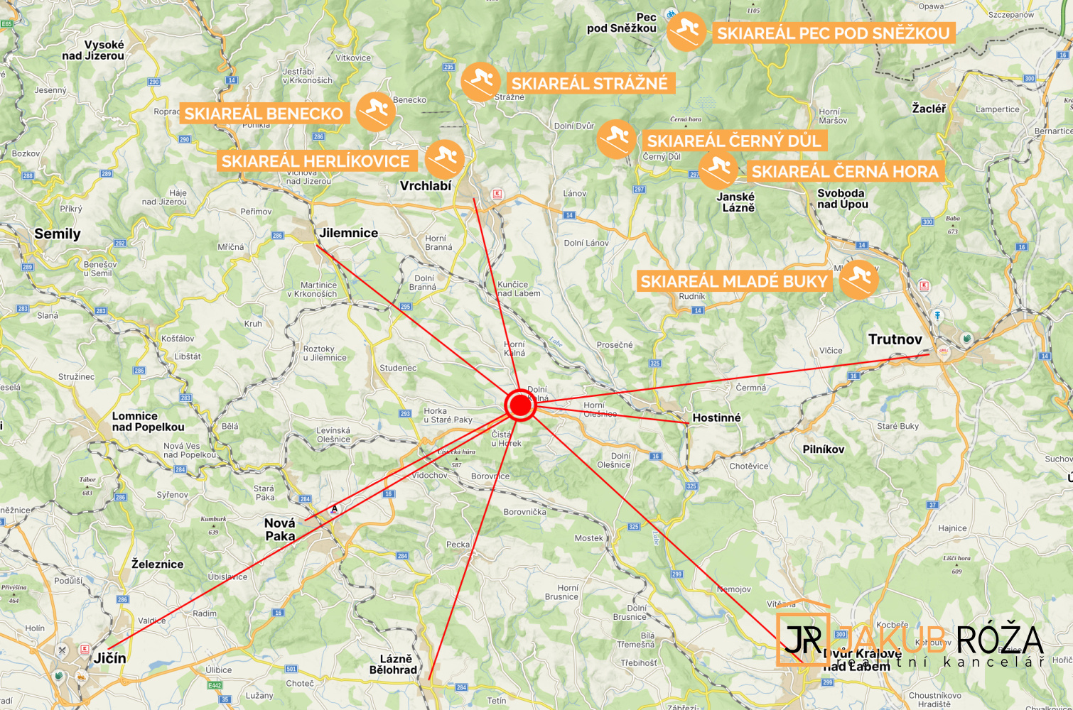 Umístění pozemku v mapě