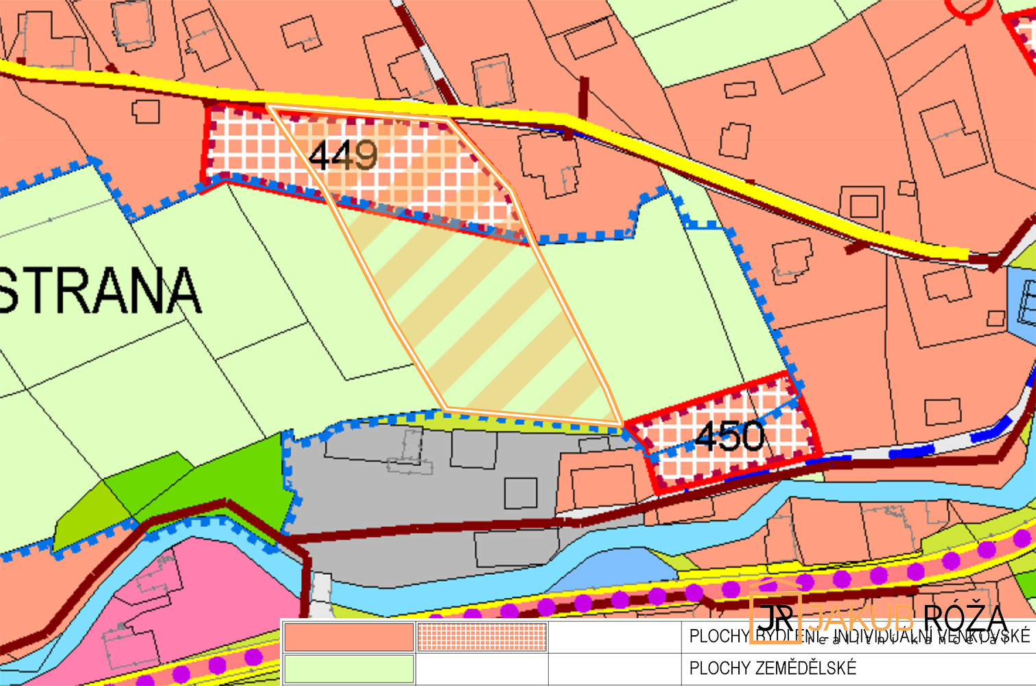 Výřez územního plánu