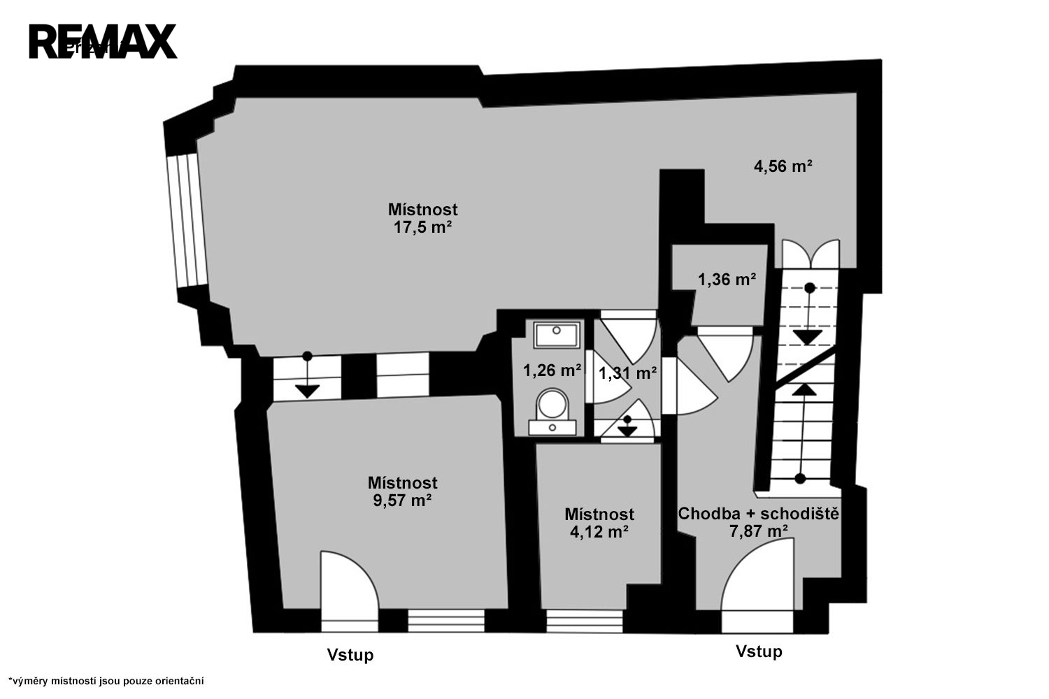 Orientační půdorys přízemí (1. NP)