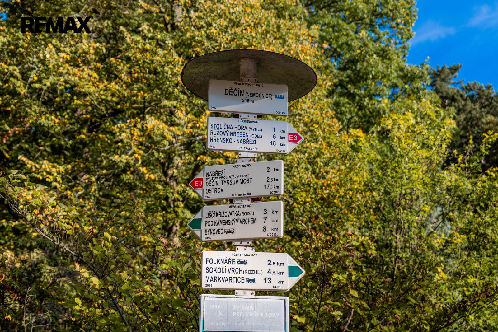 turistické trasy u domu