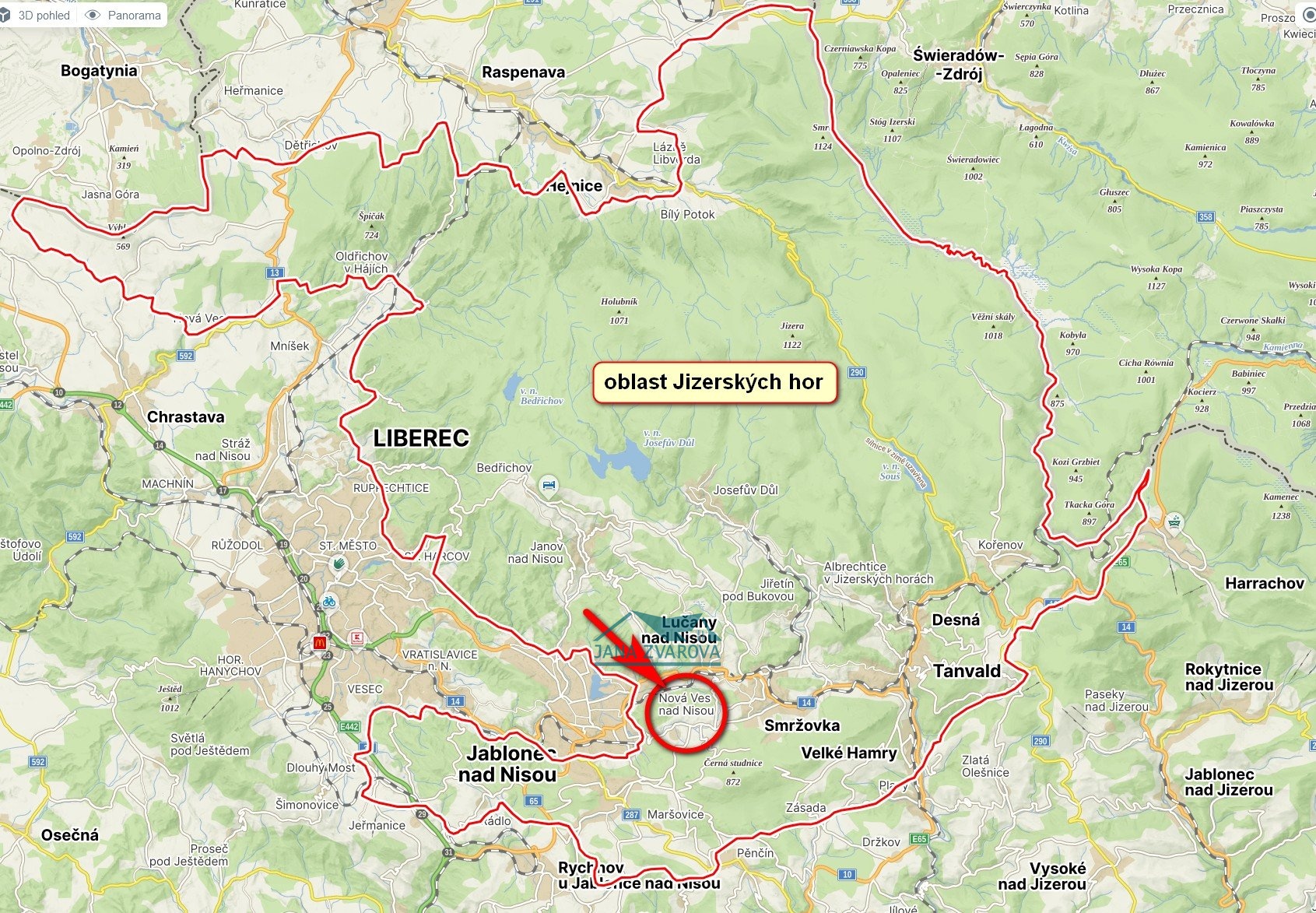 Oblast Jizerských hor