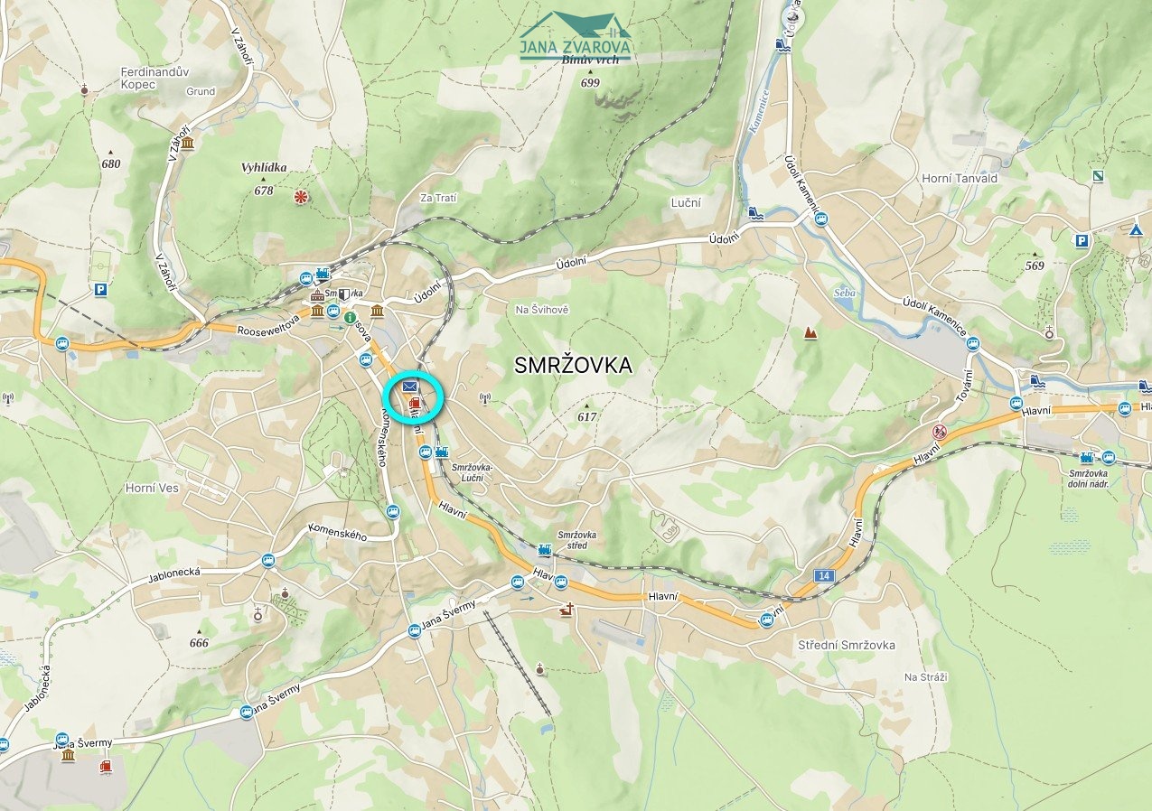 Mapa Smrž ozn