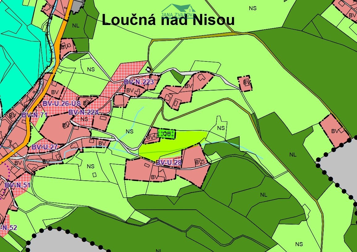 UP Janov hl výkres výřez ozn