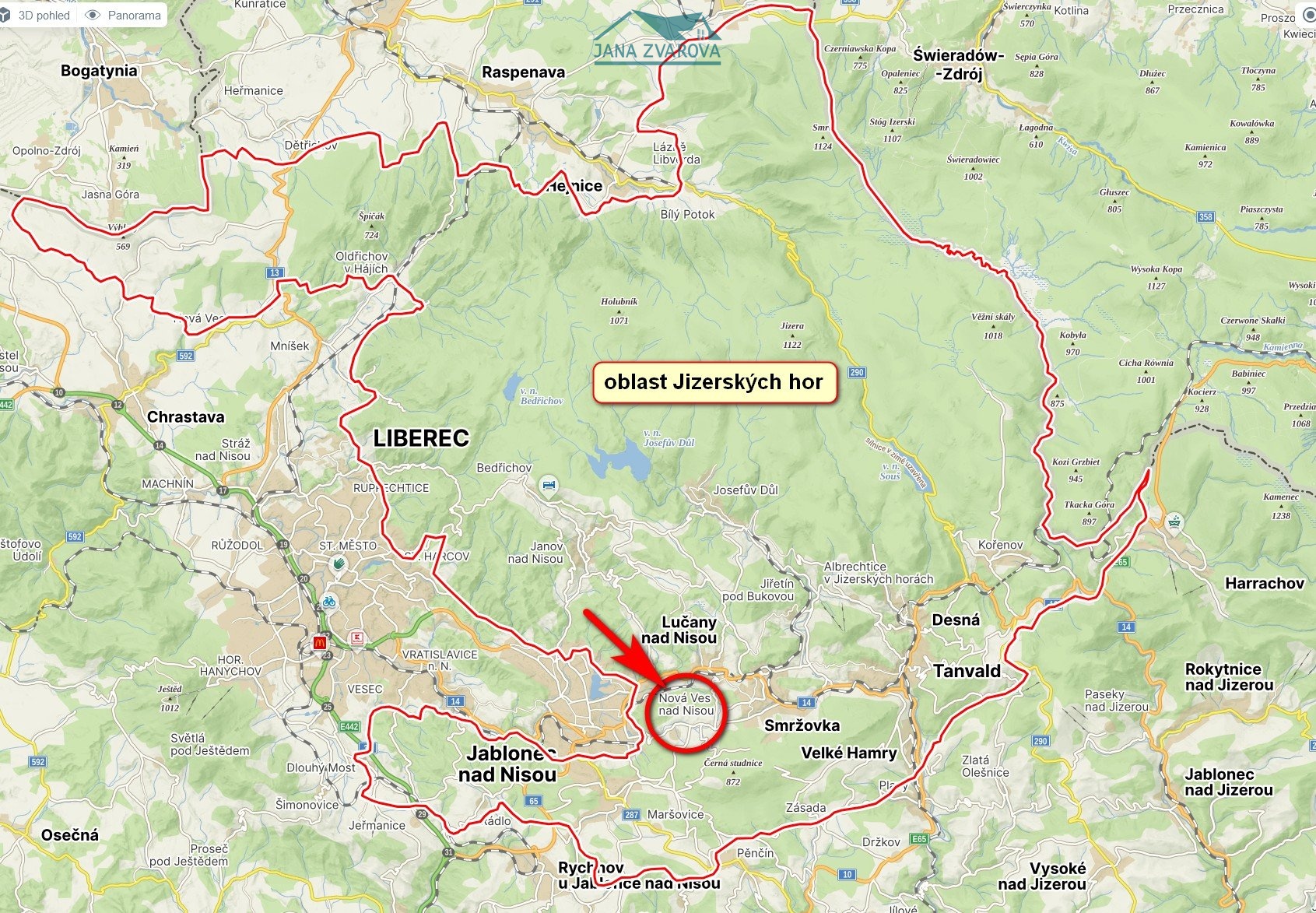 Oblast Jizerských hor