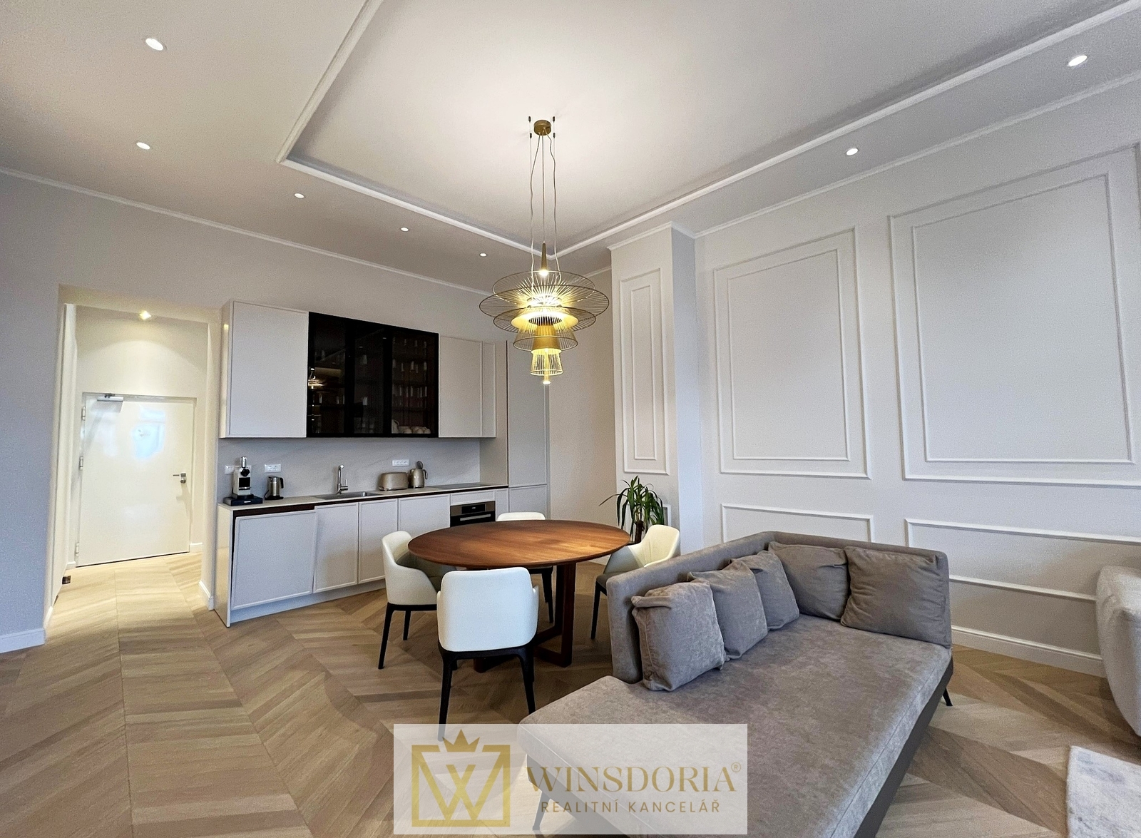 Stylový a prostorný obývací pokoj