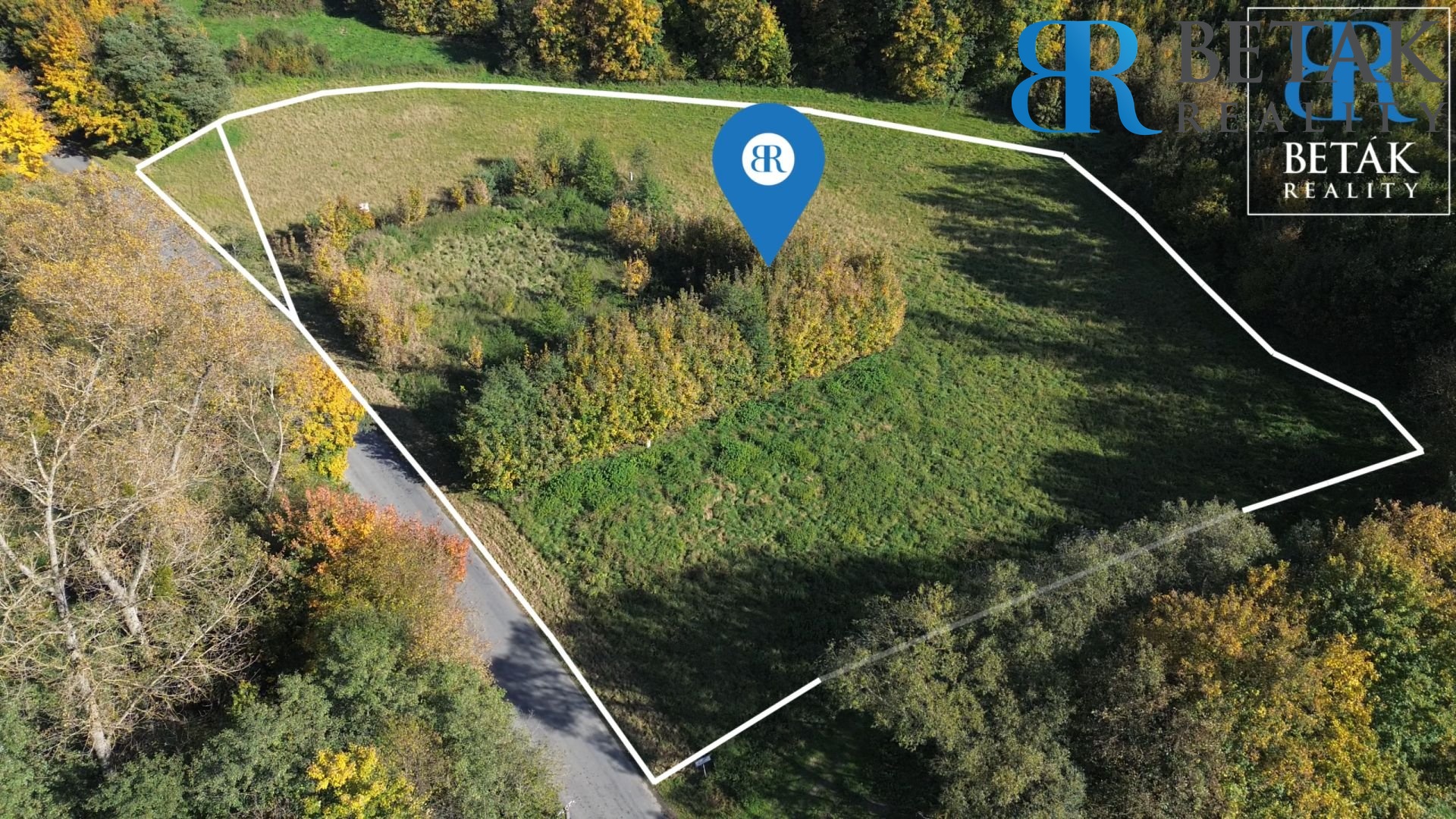 Zákres pozemku - dron