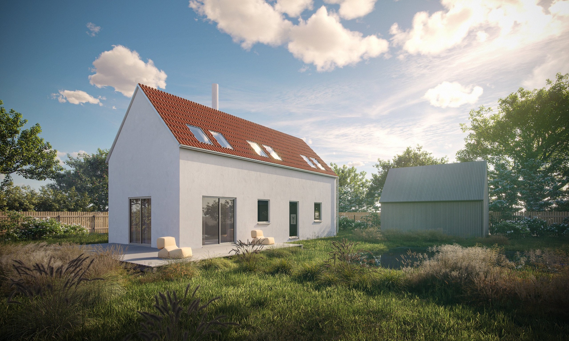 Vizualizace domu z připravené dokumentace