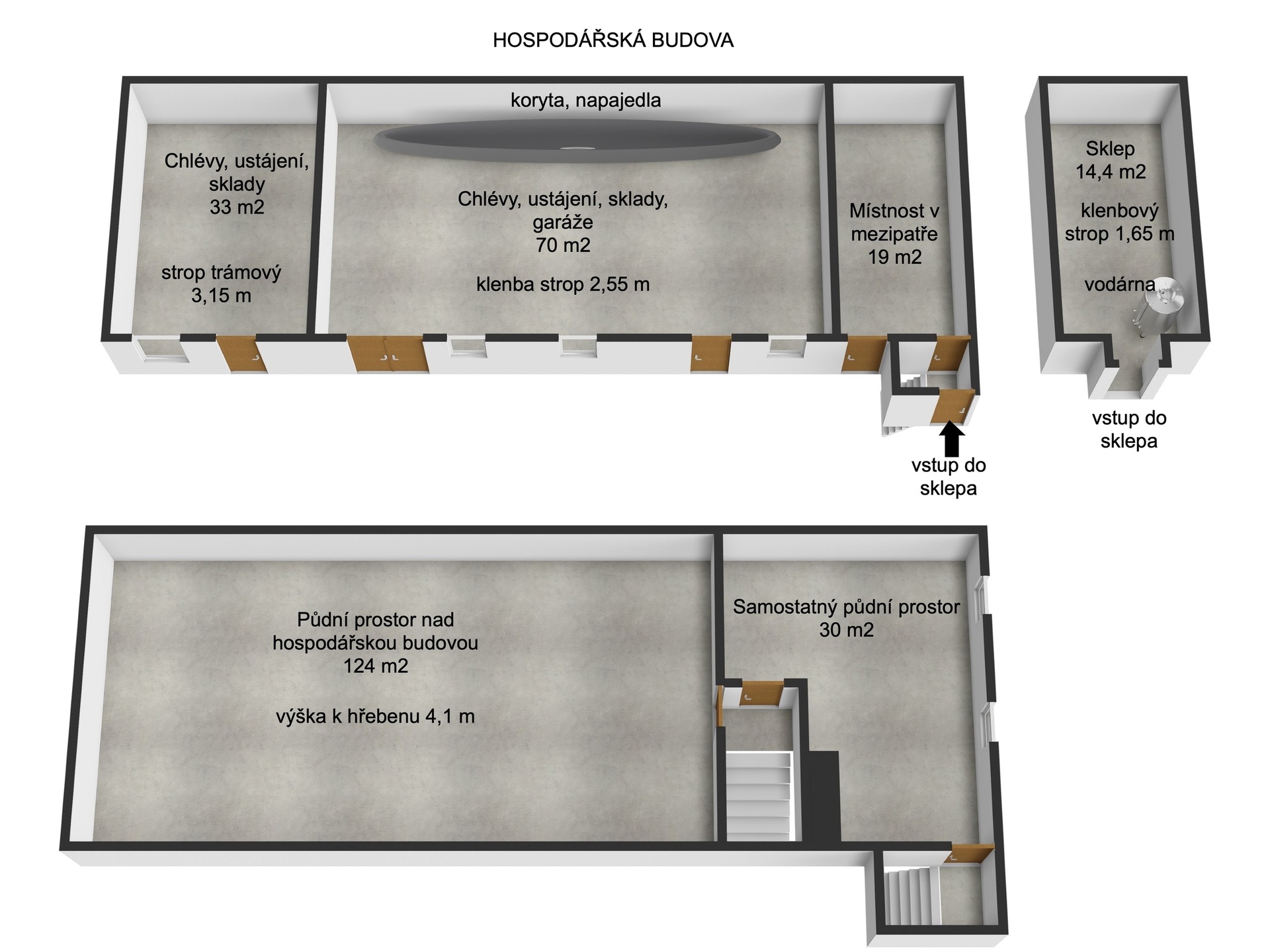 5187-hospodářská budova od vrat Kondratice 3