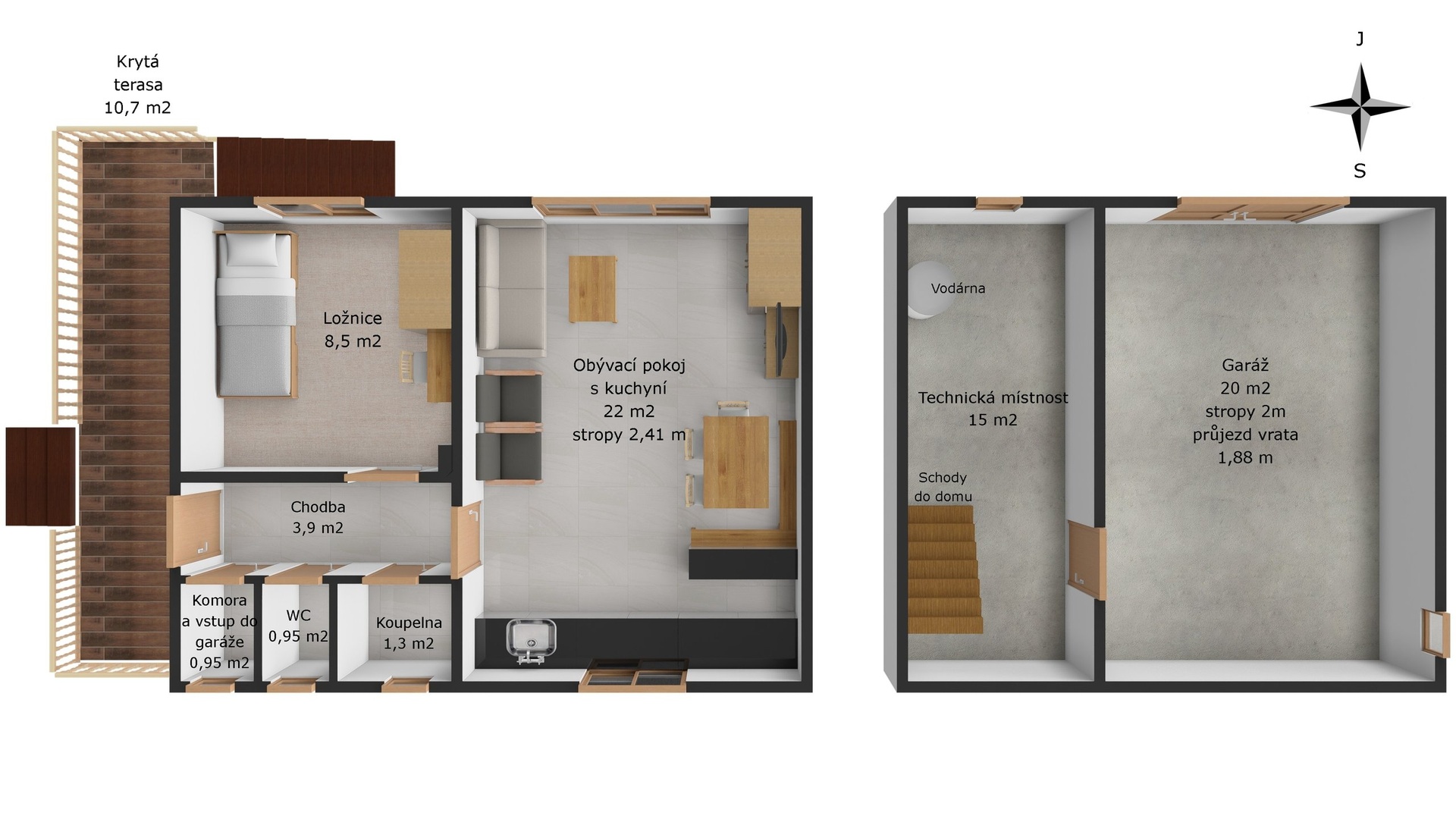 půdorys chata Nebřich