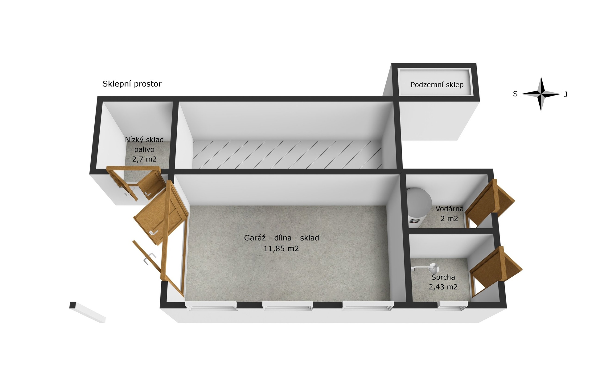 suterén chata Kácovec