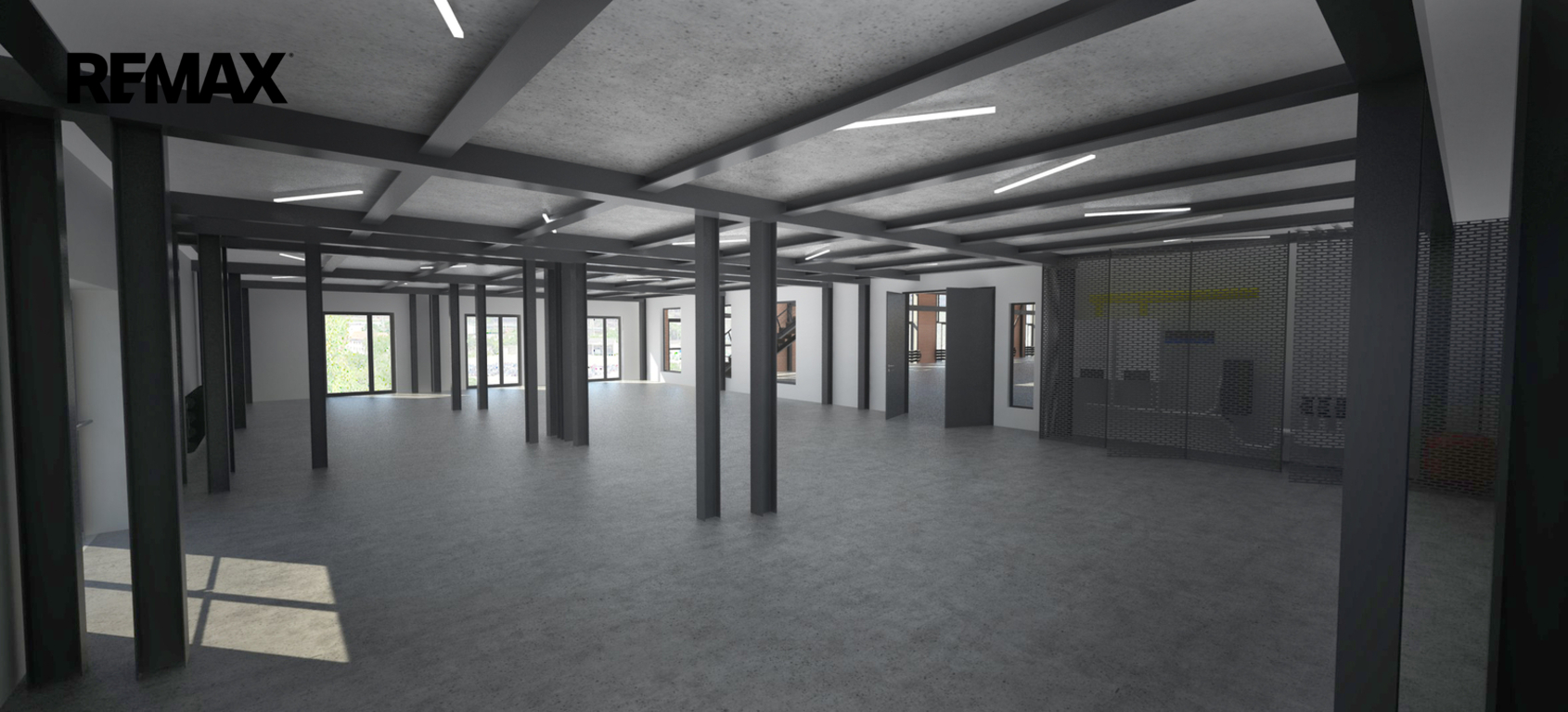 vizualizace výrobní prostory