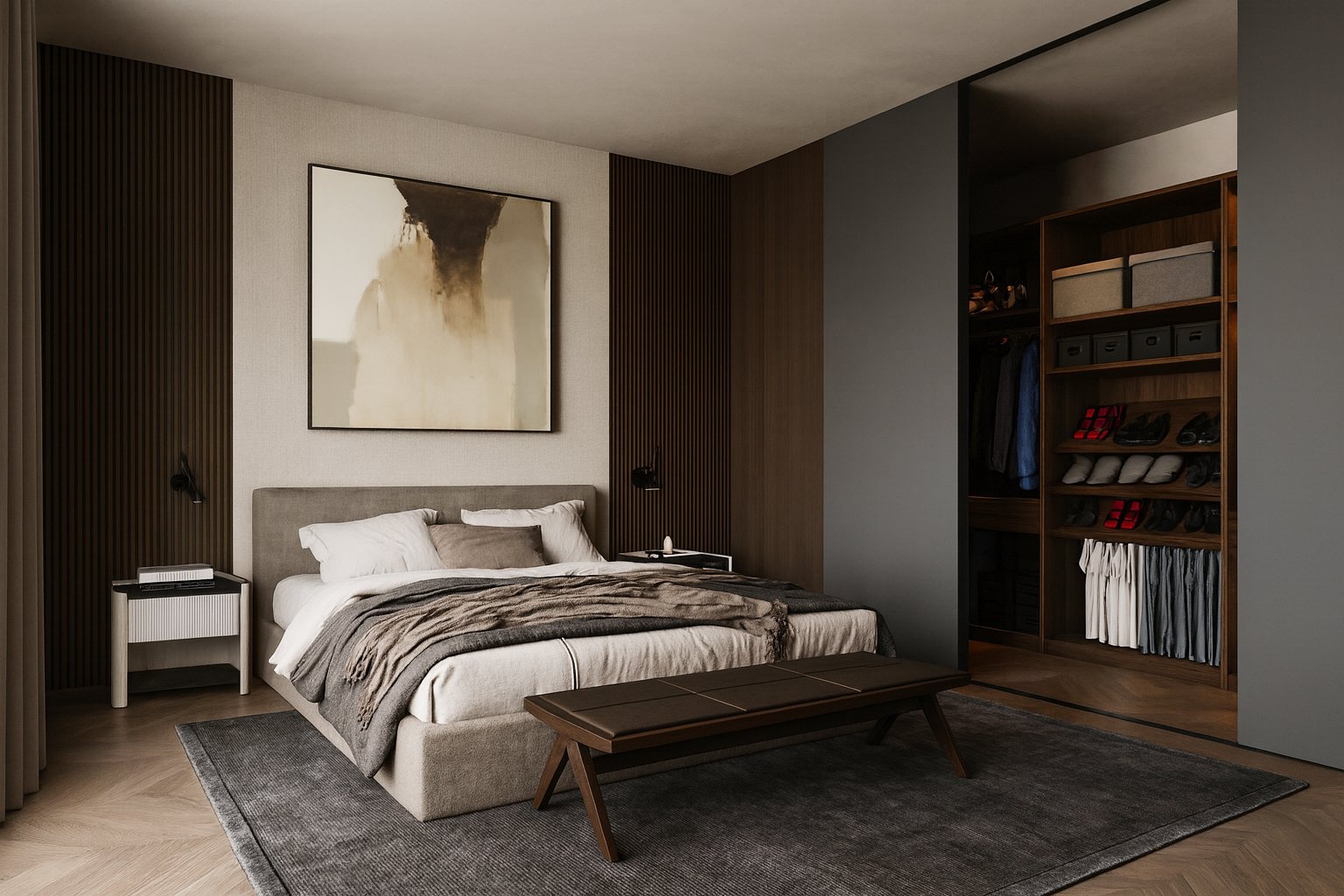 KAR5_vizualizace navrhované dispozice_A3.1 Ložnice