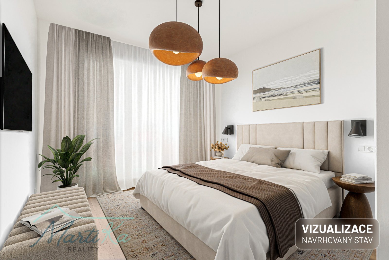 Prodej bytu 4 kk 142 m2 s terasou 23 m2, zahrádkou 157 m2 a 2 parkovacími místy v Úvalech u Prahy