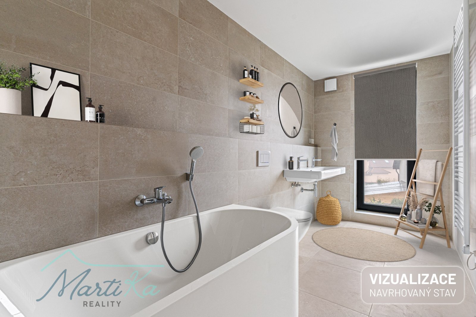 Prodej bytu 4 kk 142 m2 s terasou 23 m2, zahrádkou 157 m2 a 2 parkovacími místy v Úvalech u Prahy