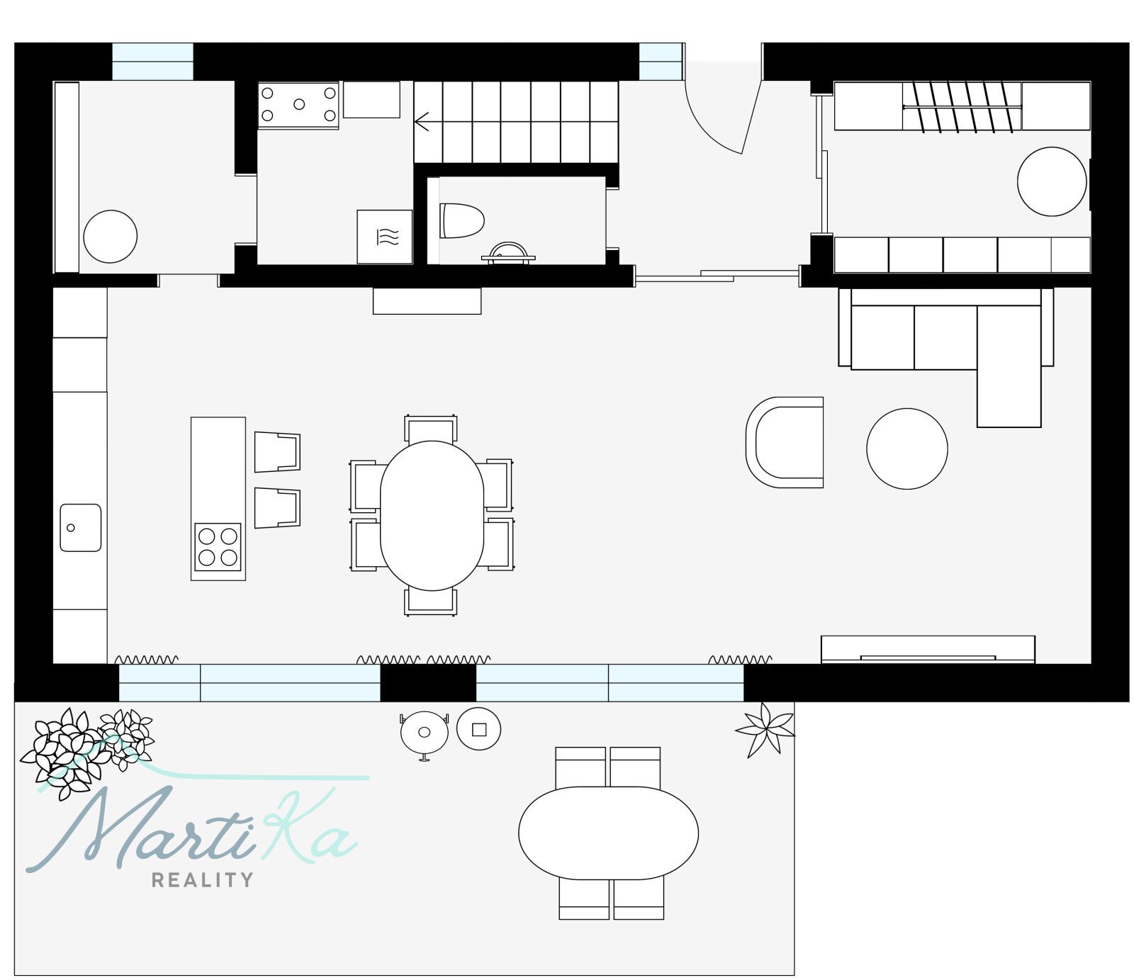 Prodej bytu 4 kk 142 m2 s terasou 23 m2, zahrádkou 157 m2 a 2 parkovacími místy v Úvalech u Prahy