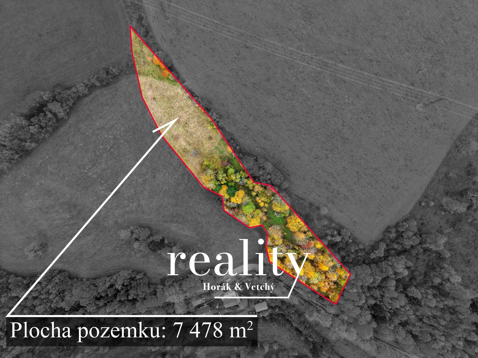 Celková plocha pozemku 7 478m&sup2;
