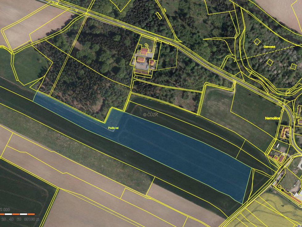Prodej zemědělské půdy 44844 m², Pardubice