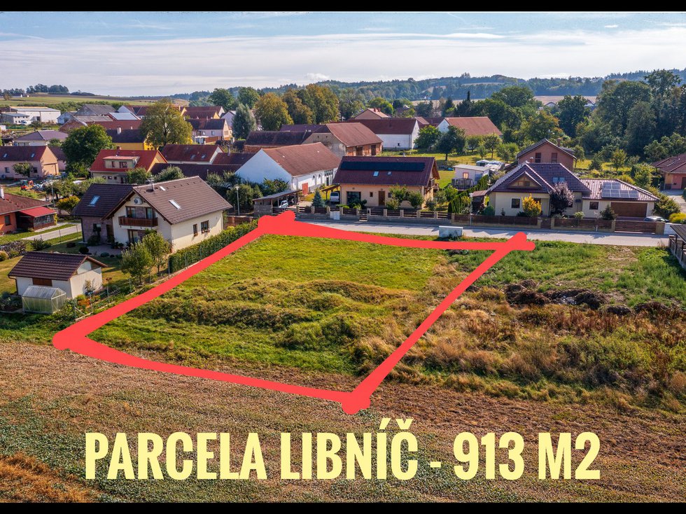 Prodej stavební parcely 913 m², Libníč