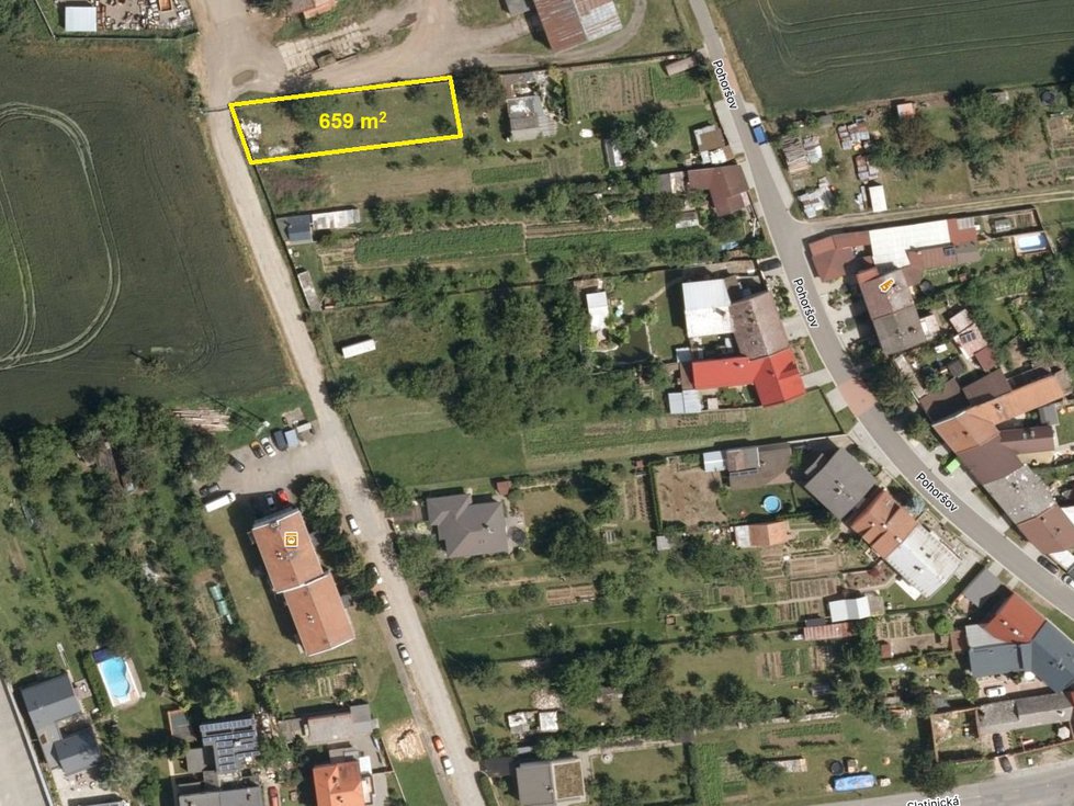 Prodej stavební parcely 659 m², Lutín