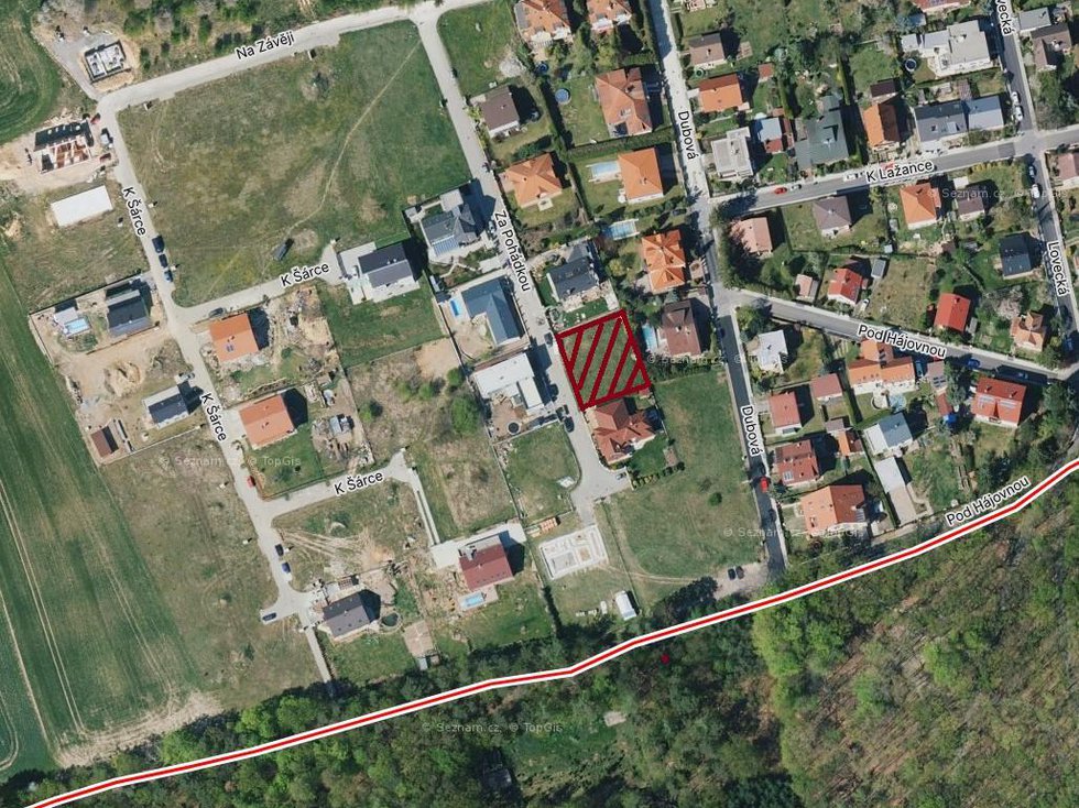 Prodej stavební parcely 800 m², Praha