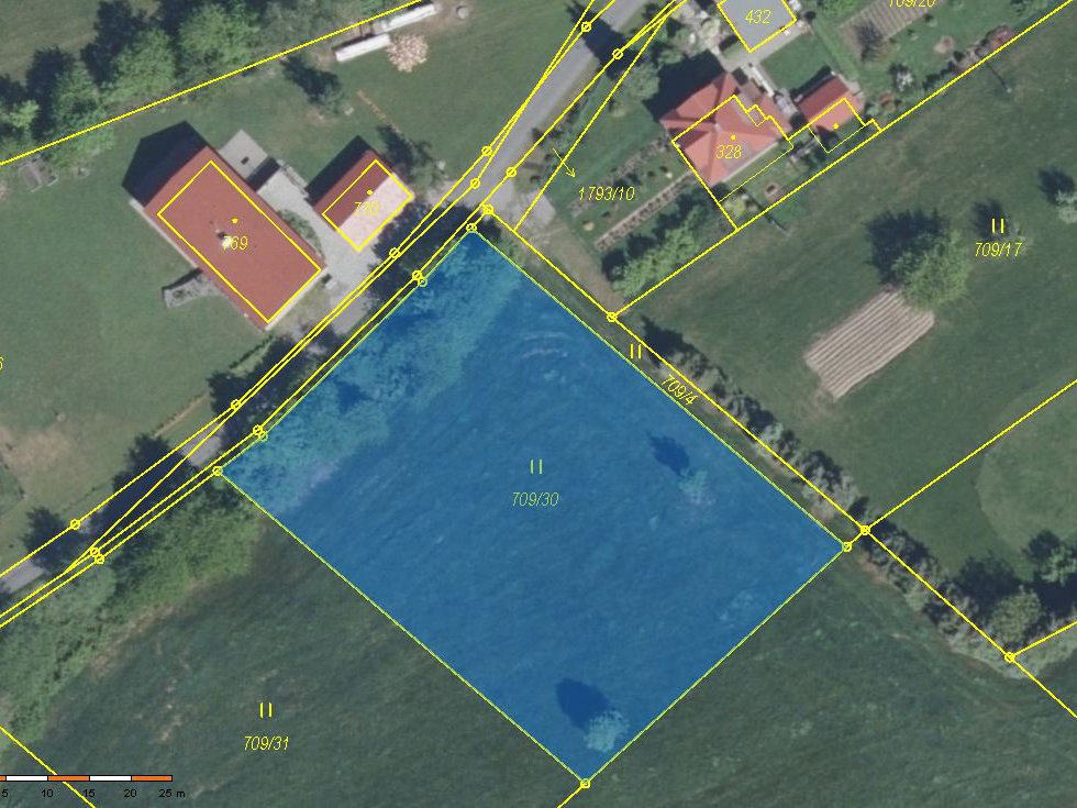 Prodej stavební parcely 2471 m², Vyšní Lhoty