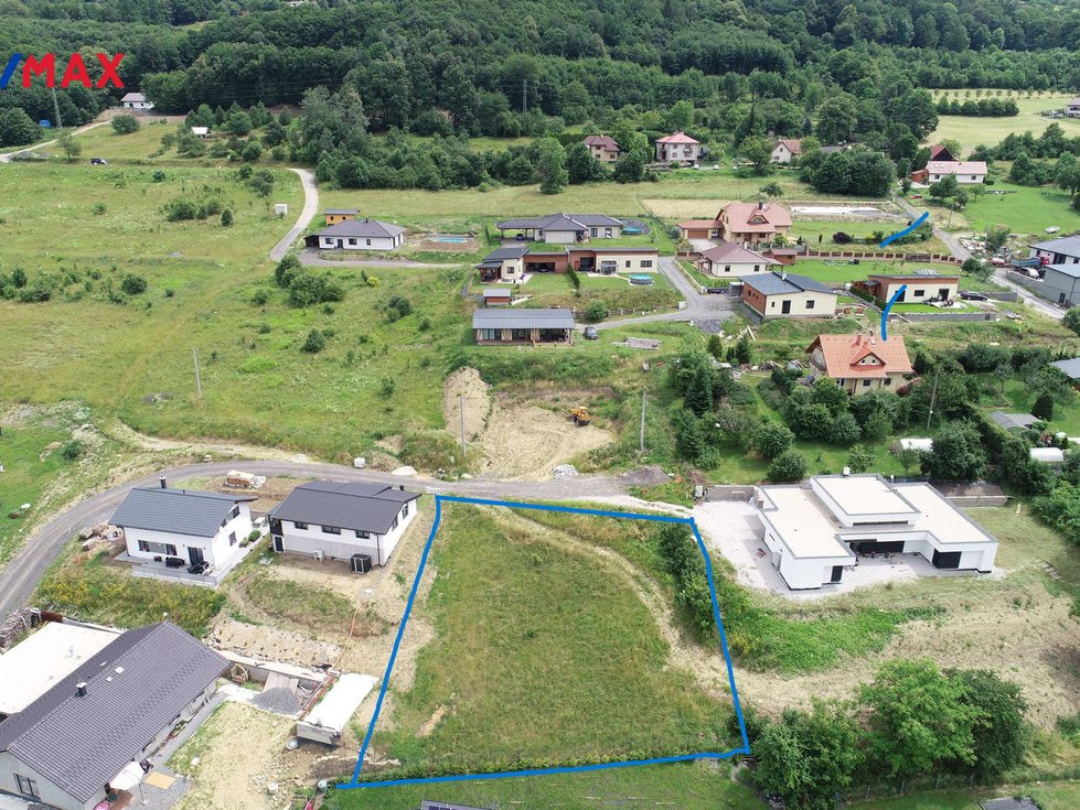 Prodej stavební parcely 1078 m², Vsetín