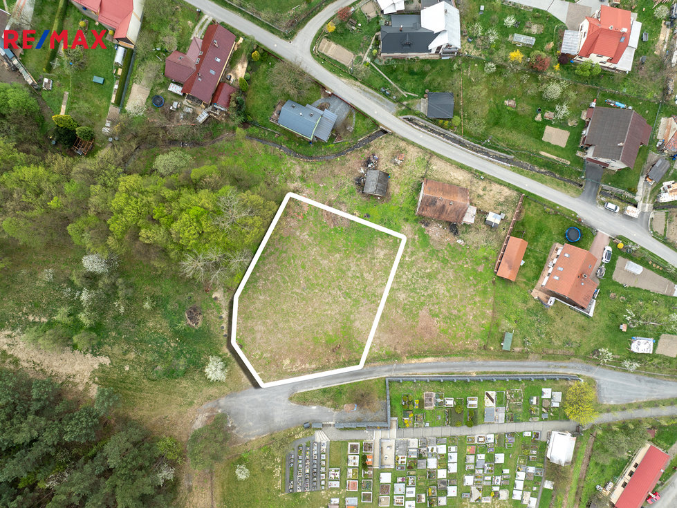 Prodej stavební parcely 1000 m², Střítež nad Bečvou
