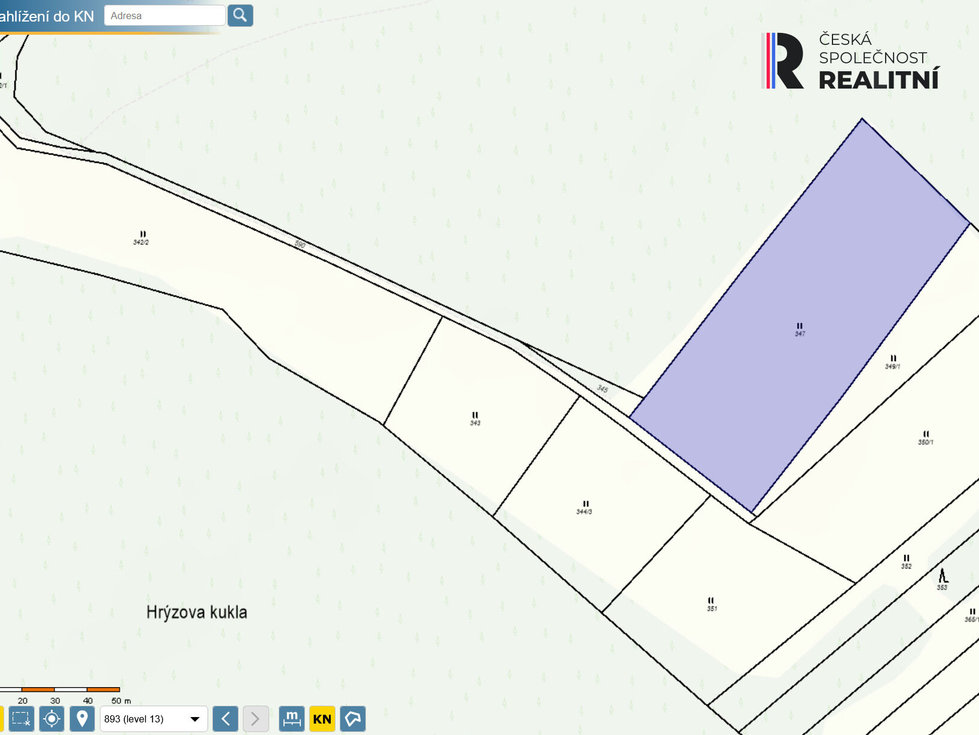 Prodej zemědělské půdy 5355 m², Svojkovice