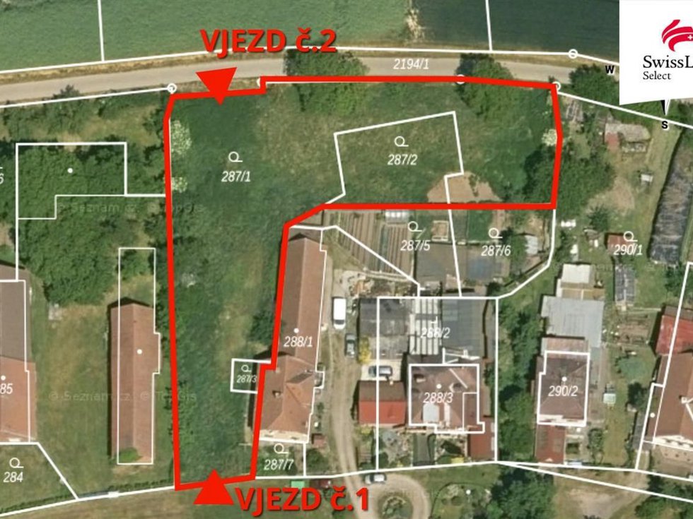 Prodej stavební parcely 2242 m², Roudnice