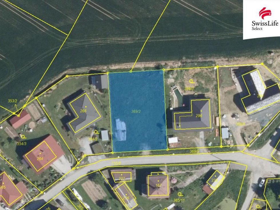 Prodej stavební parcely 1151 m², Humpolec