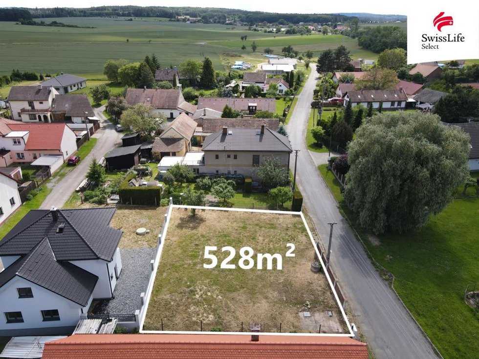 Prodej stavební parcely 528 m², Morašice