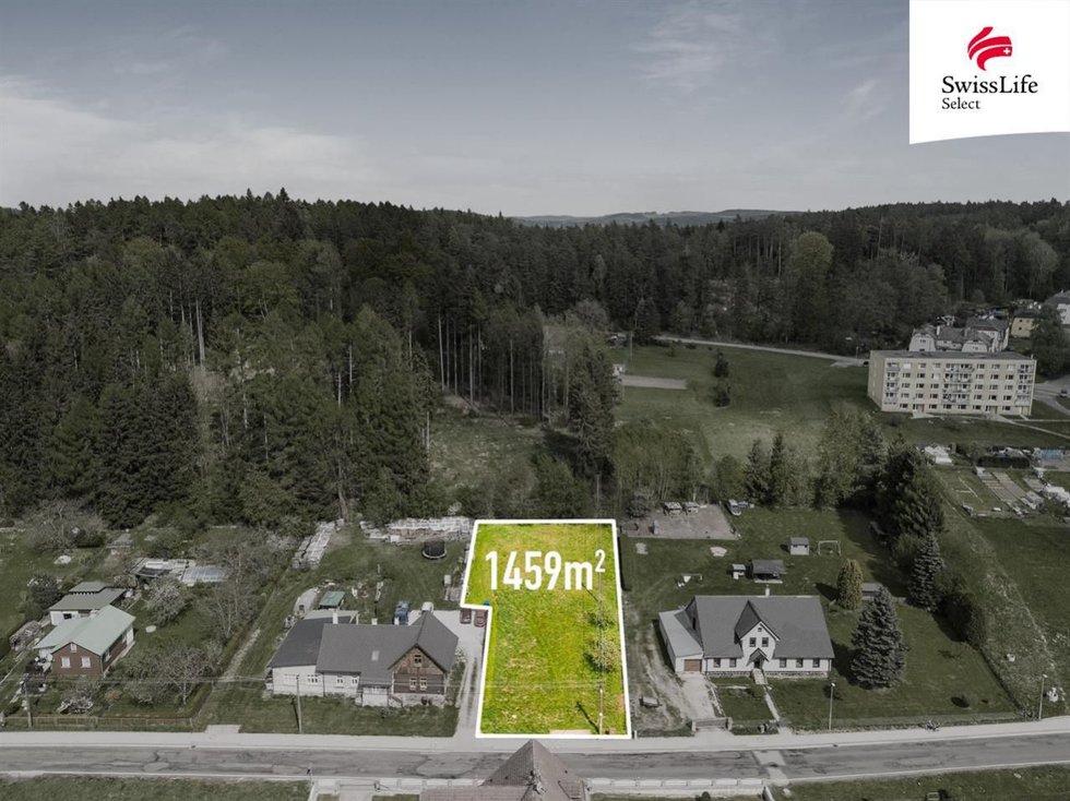 Prodej stavební parcely 1459 m², Mostek