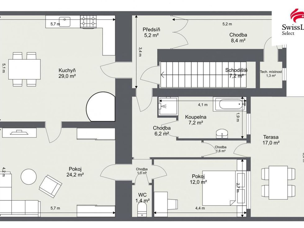 Prodej bytu 3+1 82 m², Heřmanův Městec