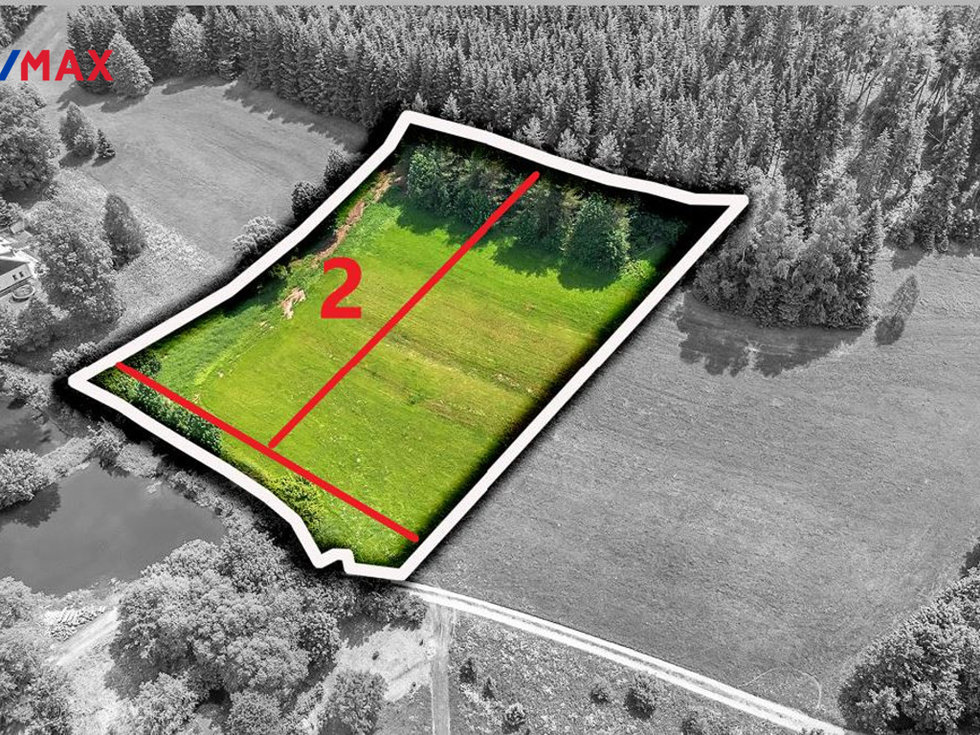 Prodej stavební parcely 4322 m², Červená Voda