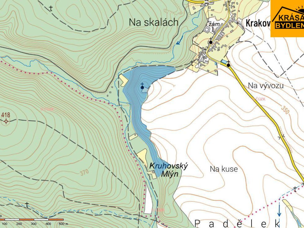 Prodej lesa 2306 m², Laškov