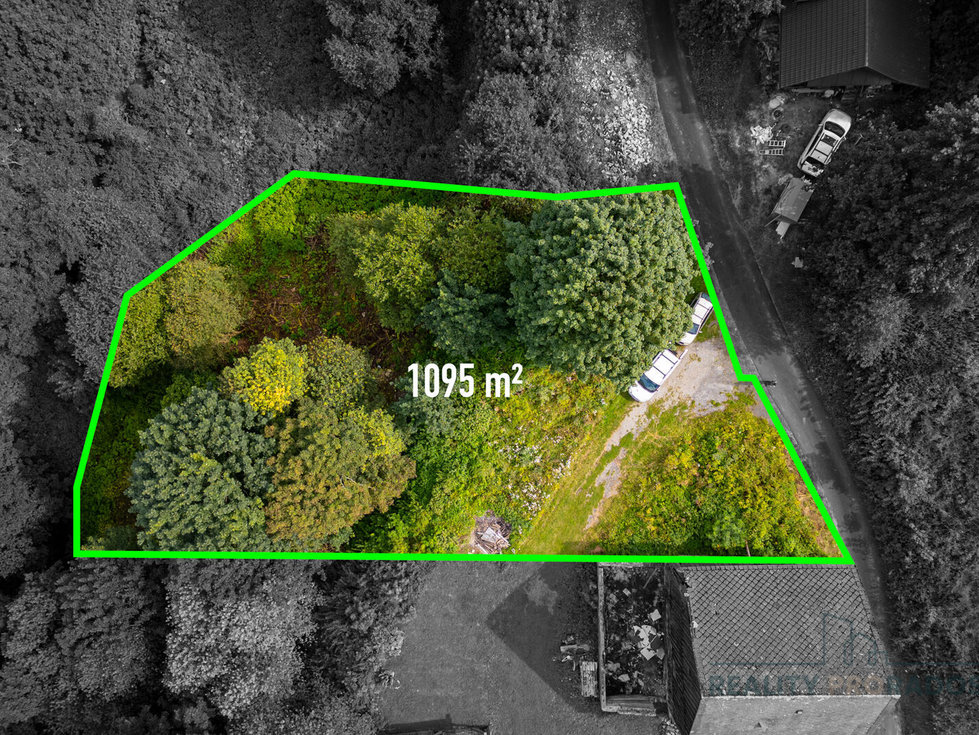 Prodej stavební parcely 1095 m², Branná