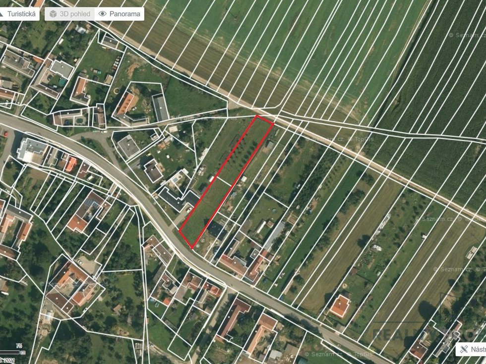 Prodej stavební parcely 1635 m², Raková u Konice