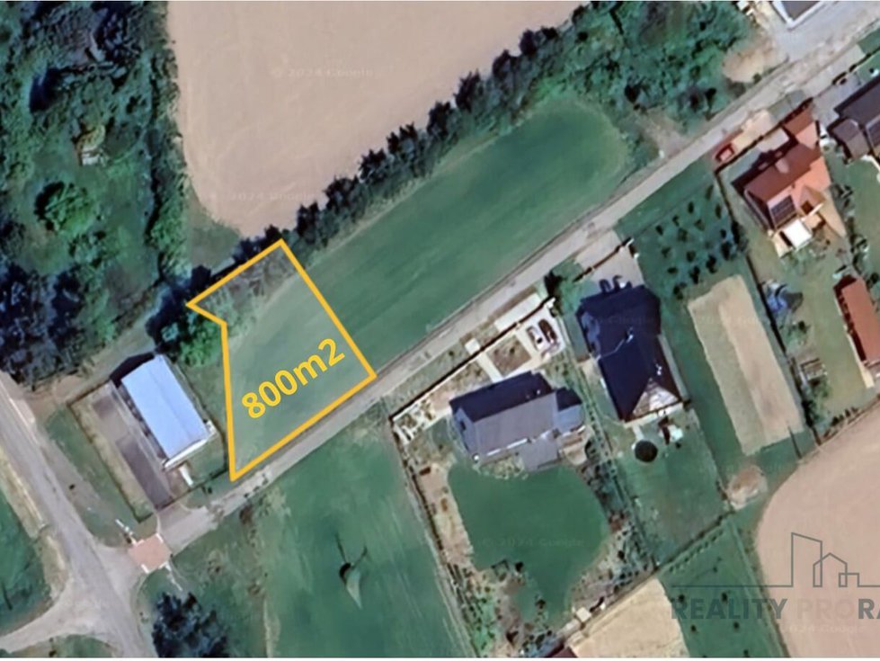 Prodej stavební parcely 800 m², Bohuňovice