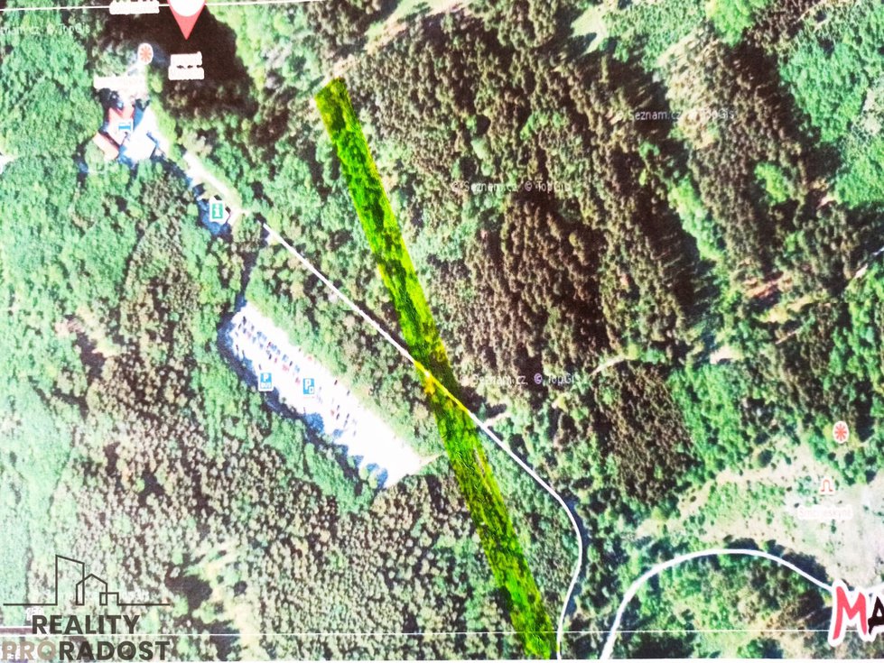 Prodej lesa 7168 m², Vilémovice