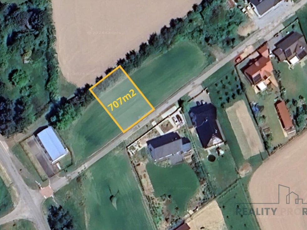 Prodej stavební parcely 707 m², Bohuňovice