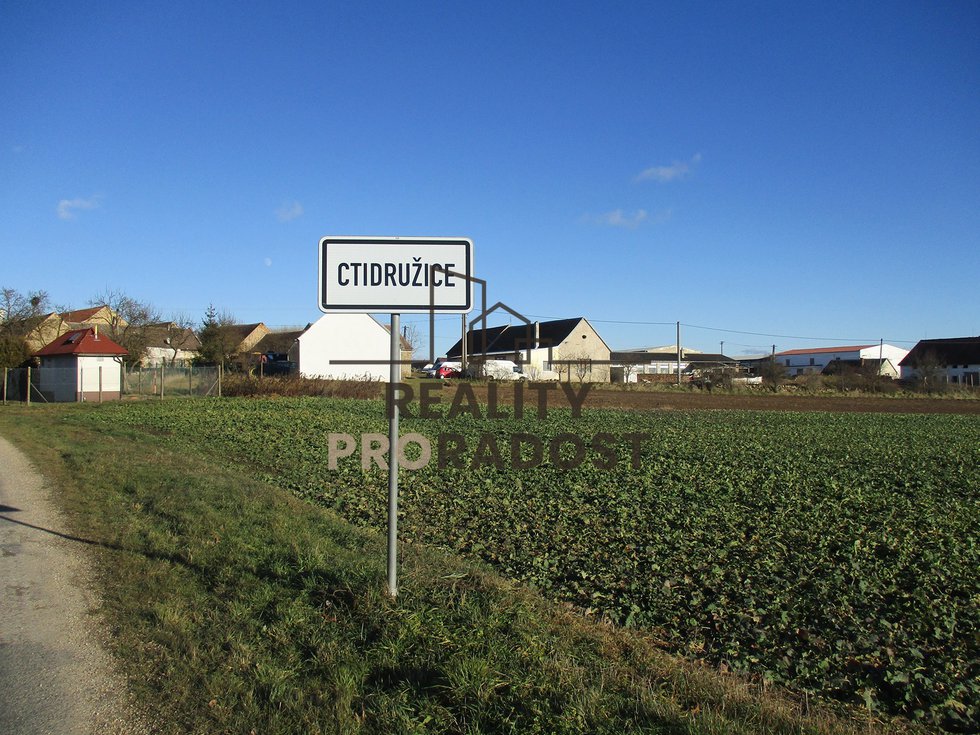 Prodej stavební parcely 2624 m², Ctidružice